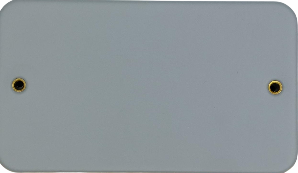 MBP2 NIGLON  2 Gang M/C Blank Plate